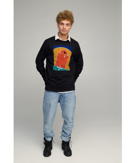 Sweatshirt men's OVERSIZE /no flis/