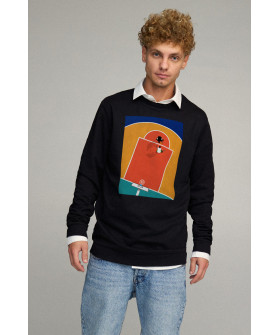 Sweatshirt men's OVERSIZE /no flis/