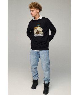 Sweatshirt men's OVERSIZE /no flis/
