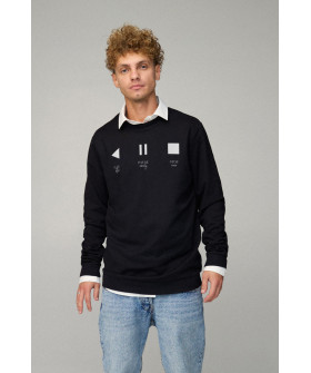 Sweatshirt men's OVERSIZE /no flis/