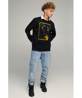 Sweatshirt men's OVERSIZE /no flis/