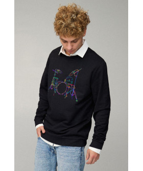 Sweatshirt men's OVERSIZE /no flis/