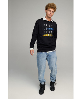 Sweatshirt men's OVERSIZE /no flis/