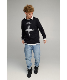 Sweatshirt men's OVERSIZE /no flis/