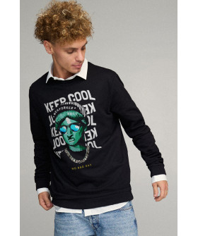 Sweatshirt men's OVERSIZE /no flis/