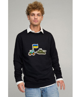 Sweatshirt men's OVERSIZE /no flis/