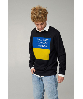 Sweatshirt men's OVERSIZE /no flis/