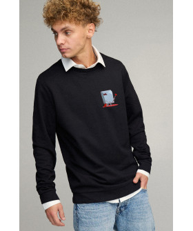 Sweatshirt men's OVERSIZE /no flis/