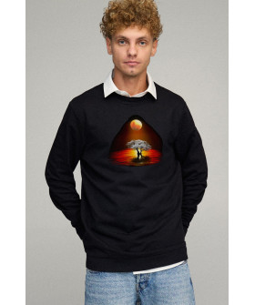 Sweatshirt men's OVERSIZE /no flis/