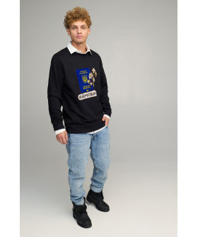 Sweatshirt men's OVERSIZE /no flis/