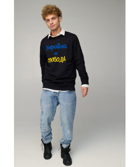 Світшот чоловічий OVERSIZE /no flis/