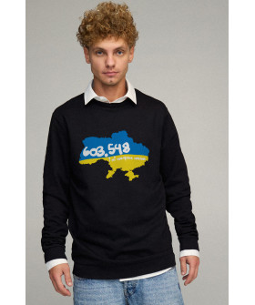 Sweatshirt men's OVERSIZE /no flis/