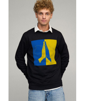 Sweatshirt men's OVERSIZE /no flis/