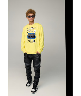 Sweatshirt men's OVERSIZE /no flis/