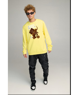 Sweatshirt men's OVERSIZE /no flis/