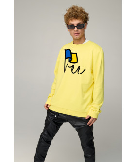 Sweatshirt men's OVERSIZE /no flis/