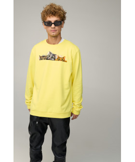 Sweatshirt men's OVERSIZE /no flis/