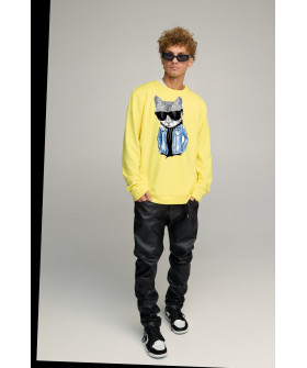 Sweatshirt men's OVERSIZE /no flis/