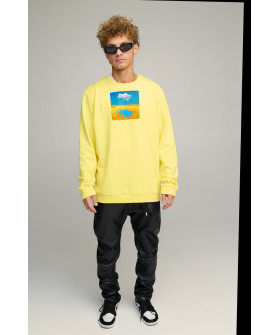 Sweatshirt men's OVERSIZE /no flis/