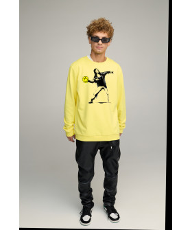 Sweatshirt men's OVERSIZE /no flis/