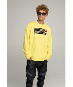 Sweatshirt men's OVERSIZE /no flis/