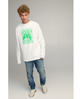 Sweatshirt men's OVERSIZE /no flis/