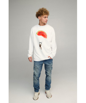 Sweatshirt men's OVERSIZE /no flis/