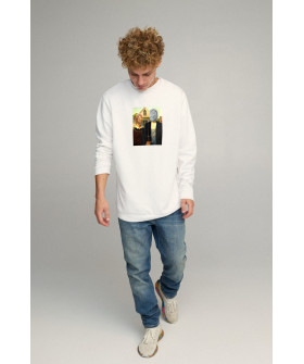 Світшот чоловічий OVERSIZE /no flis/