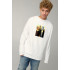 Sweatshirt men's OVERSIZE /no flis/