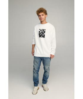 Sweatshirt men's OVERSIZE /no flis/