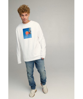 Sweatshirt men's OVERSIZE /no flis/