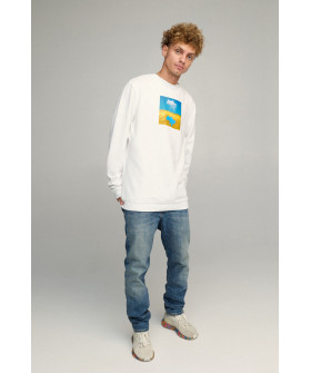 Sweatshirt men's OVERSIZE /no flis/
