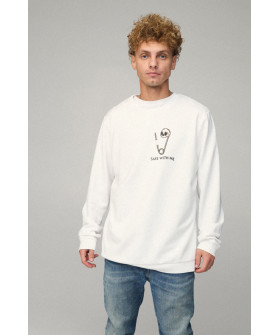 Sweatshirt men's OVERSIZE /no flis/