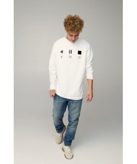 Світшот чоловічий OVERSIZE /no flis/