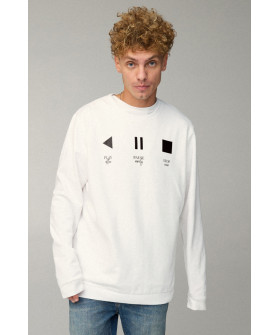 Sweatshirt men's OVERSIZE /no flis/