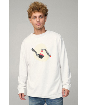 Sweatshirt men's OVERSIZE /no flis/