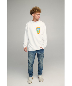 Sweatshirt men's OVERSIZE /no flis/