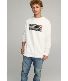 Sweatshirt men's OVERSIZE /no flis/