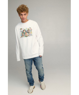 Sweatshirt men's OVERSIZE /no flis/