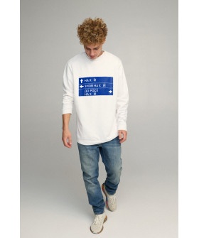 Світшот чоловічий OVERSIZE /no flis/