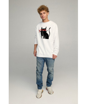 Sweatshirt men's OVERSIZE /no flis/