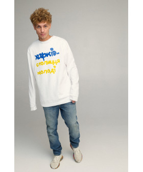 Sweatshirt men's OVERSIZE /no flis/