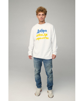 Sweatshirt men's OVERSIZE /no flis/