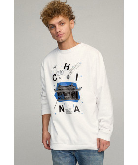 Sweatshirt men's OVERSIZE /no flis/