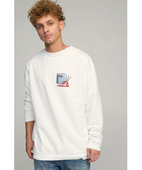 Sweatshirt men's OVERSIZE /no flis/