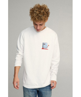 Sweatshirt men's OVERSIZE /no flis/