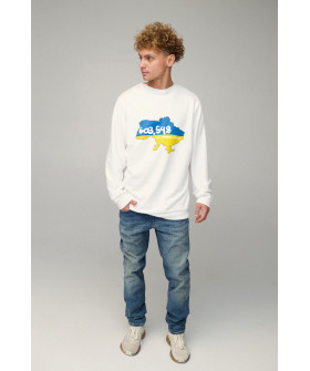Sweatshirt men's OVERSIZE /no flis/