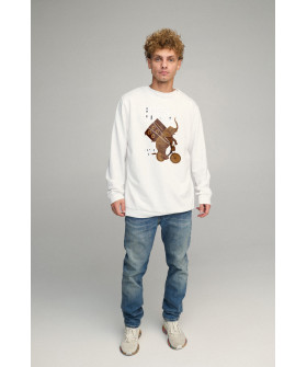 Світшот чоловічий OVERSIZE /no flis/