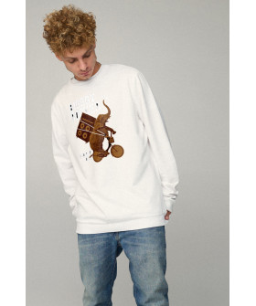 Sweatshirt men's OVERSIZE /no flis/