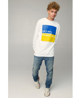 Sweatshirt men's OVERSIZE /no flis/